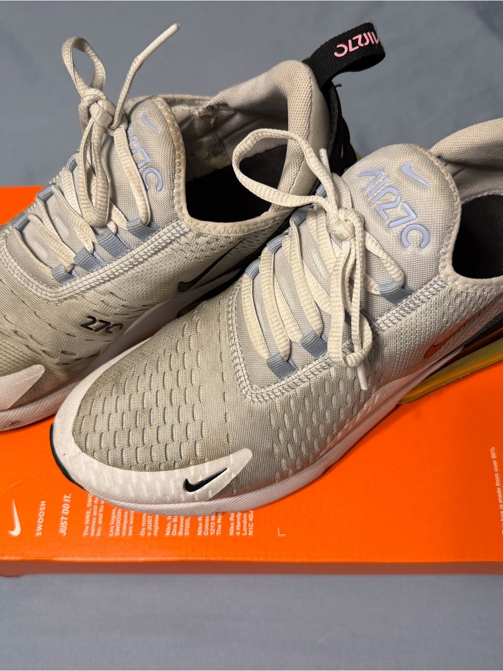Nike Air Max 270 Women's Sneakers in Linen and Black